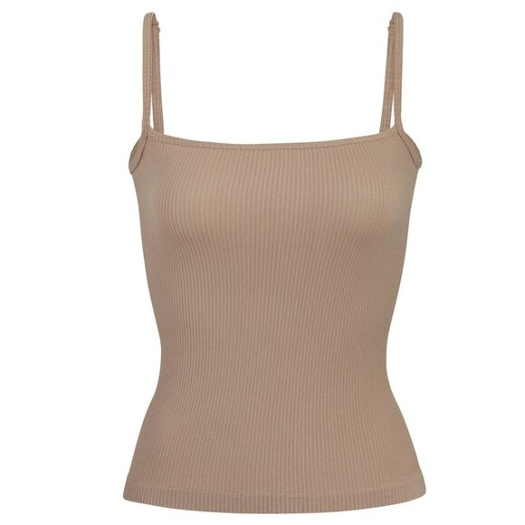 SKIMS Tops - NWT Skims Women's Straight Neck Cami Tank Top in Desert Sand Tan
